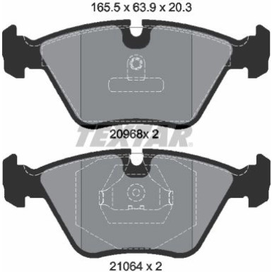 Bremsbelagsatz Bmw P. E32/E34 Q+ 2096801