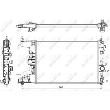 Kühler, Motorkühlung 53155