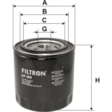 FILTRON Ölfilter OP 658 FILTRON Ölfilter OP 658