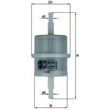 MAHLE Kraftstofffilter KL 63 OF