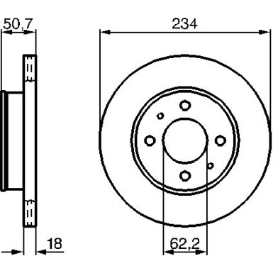 Bremsscheibe VA HYUNDAI Atos 99 0 986 479 264