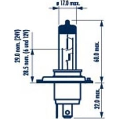 NARVA Glühlampe, Hauptscheinwerfer 48069 Range Power 150