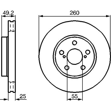 Bremsscheibe VA 0 986 478 451 Bremsscheibe VA 0 986 478 451