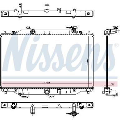 Wasserkühler PKW 606698