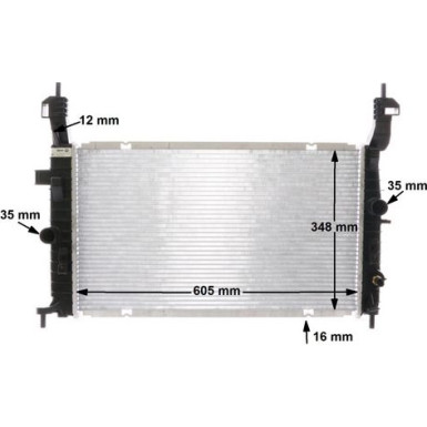 Kühler, Motorkühlung BEHR CR 2120 000S