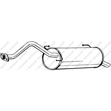 Bosch Automotive Auspuffschalldämpfer 279-015 Bosch Automotive Auspuffschalldämpfer 279-015