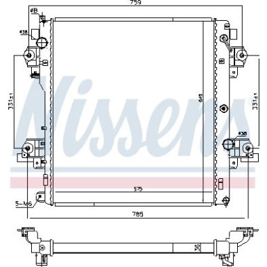 Wasserkühler PKW 646824 Wasserkühler PKW 646824