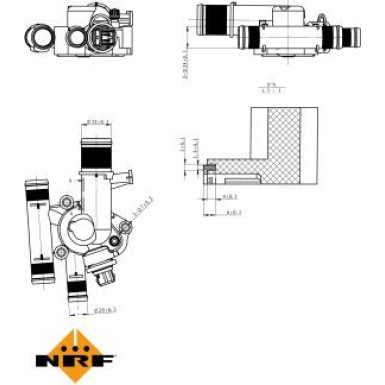 Thermostat, Kühlmittel EASY FIT 725011