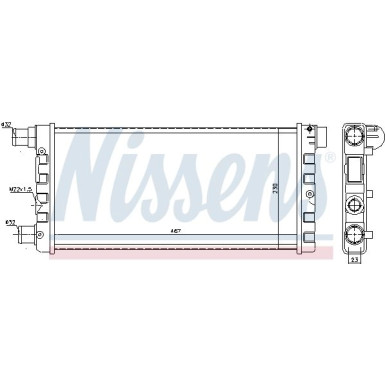 Wasserkühler PKW 61814 Wasserkühler PKW 61814