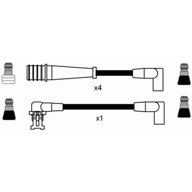 RC-RN646 NGK - Zündkabelsatz Renault Safrane -96 7151
