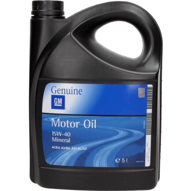 Original GM Genuine Opel 15W-40 Motoröl 5 Liter 1942050