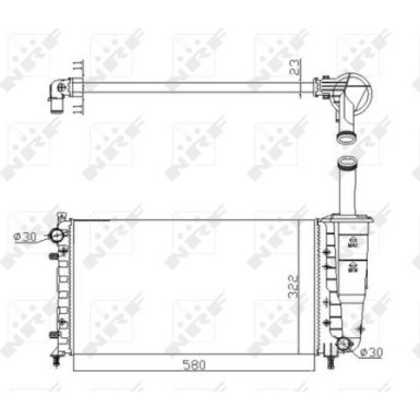Kühler, Motorkühlung 53601A