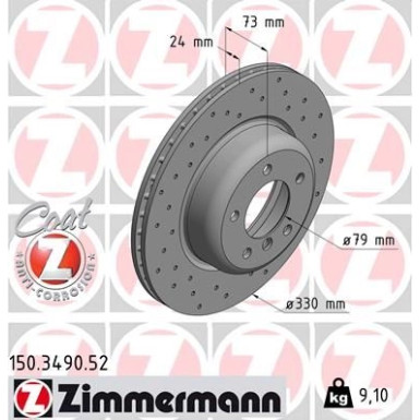 Bremsscheibe VA Sport BMW Z4 09 SPORT Z 150.3490.52