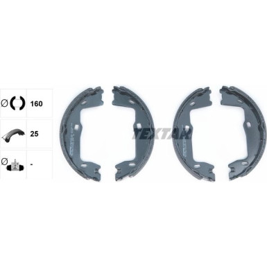 Handbremsbacken Opel Omega Aib 91018400