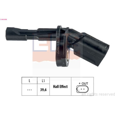 Sensor, Raddrehzahl 1.960.008 Sensor, Raddrehzahl 1.960.008
