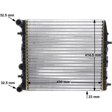 Kühler, Motorkühlung BEHR CR 454 000S