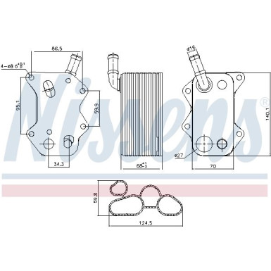 Ölkühler PKW 90660 Ölkühler PKW 90660