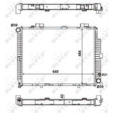 Kühler, Motorkühlung NRF56139 Kühler, Motorkühlung NRF56139