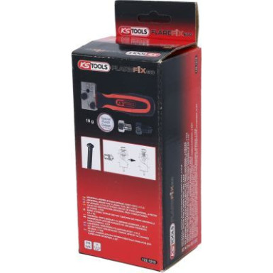 KS TOOLS FLAREFIXeco 4,75 mm Universal-Bremsleitungs-Crimpwerkzeug-Set, 4-teilig 122.1215