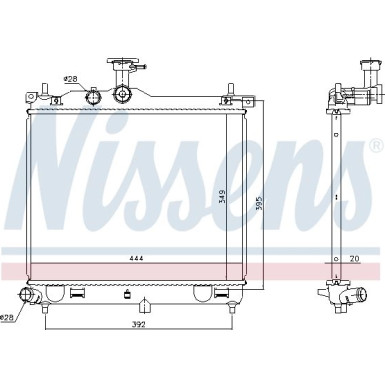 Wasserkühler PKW 67610