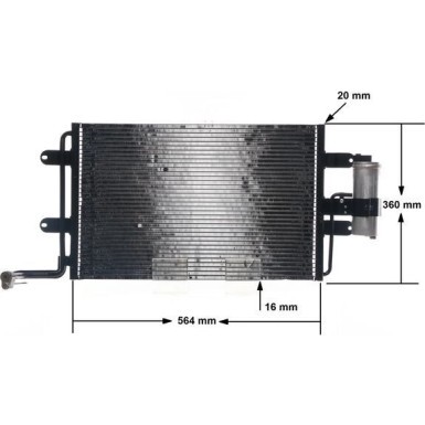 Kondensator, Klimaanlage AC 180 000S Kondensator, Klimaanlage AC 180 000S