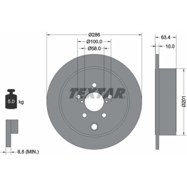 Bremsscheibe Subaru T. Outback/Impreza/Forester 08- 286Mm 92200000 Bremsscheibe Subaru T. Outback/Impreza/Forester 08- 286Mm 92200000
