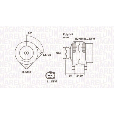 MAGNETI MARELLI Generator 063731675010 MAGNETI MARELLI Generator 063731675010