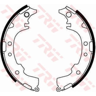 87 461 016 Bremsbacken GS8652 87 461 016 Bremsbacken GS8652