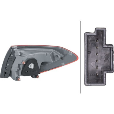 HECKLEUCHTE HELLA MERCEDES C-KLASSE KOMBI S205 14-23 2SD 354 875-011