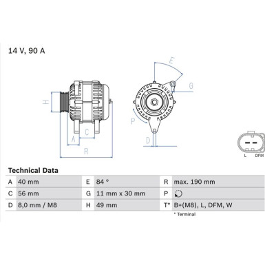 Lichtmaschine VW 0 986 049 640