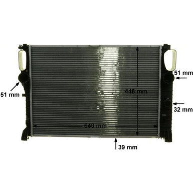 Kühler, Motorkühlung BEHR CR 1480 000S