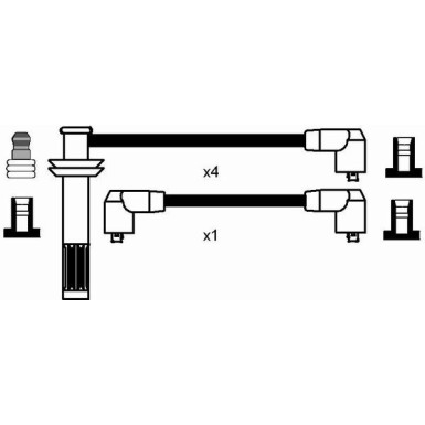 RC-FT603 NGK - Zündkabelsatz FIAT Tipo 89-92 8202