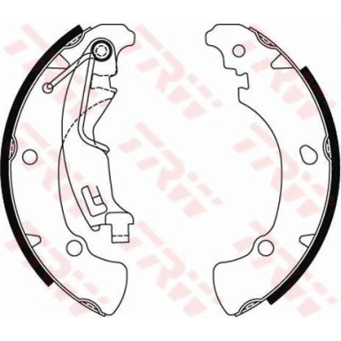 40 461 028 Bremsbacken FIAT Idea,Punto,LANCIA Musa 03 GS8488 40 461 028 Bremsbacken FIAT Idea,Punto,LANCIA Musa 03 GS8488