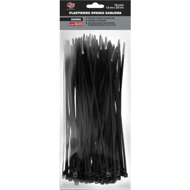 Kabelbinder 4,8X250 (1 Pack 100 Stück) Schwarz 20-H15 Kabelbinder 4,8X250 (1 Pack 100 Stück) Schwarz 20-H15