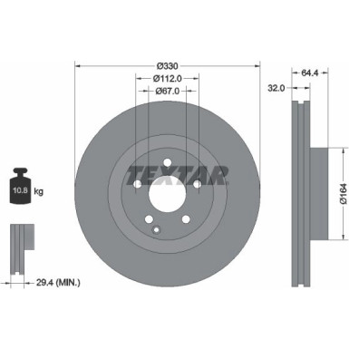 Bremsscheibe Db P. C219/W211/S211/X204 02-15 92119905 Bremsscheibe Db P. C219/W211/S211/X204 02-15 92119905