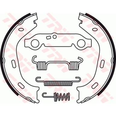 15 462 000 Bremsbacken MERCEDES W123,W108,W116,W126 66 GS8218