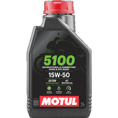 Motul 5100 Road / Off Road 4T MA2 15W-50 1 Liter 5100 15W-50 4T 104080 Motul 5100 Road / Off Road 4T MA2 15W-50 1 Liter 5100 15W-50 4T 104080