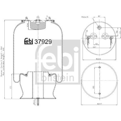 FEBI BILSTEIN Luftfeder 37929