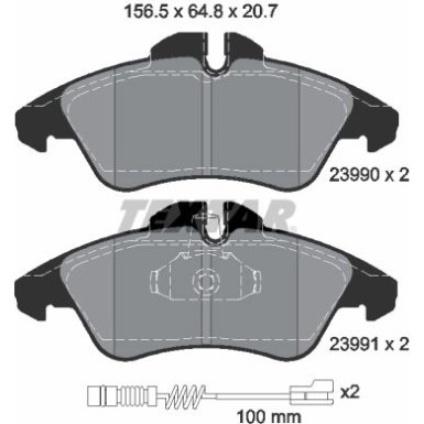 Bremsbelagsatz Db P. Sprinter 208-314 95-/Vito/Lt 96 2399002 Bremsbelagsatz Db P. Sprinter 208-314 95-/Vito/Lt 96 2399002