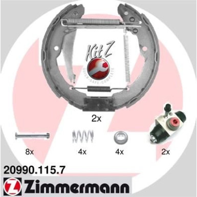 ZIMMERMANN Bremsbacken 20990.115.7 KIT Z ZIMMERMANN Bremsbacken 20990.115.7 KIT Z