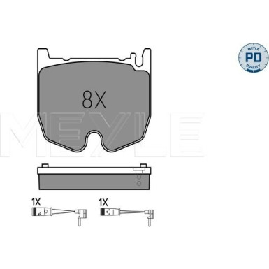 Bremsbelagsatz Db P. W220/R230 01-12 025 235 4117/PD Bremsbelagsatz Db P. W220/R230 01-12 025 235 4117/PD