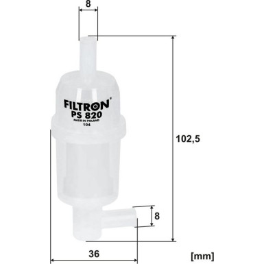 FILTRON Kraftstofffilter PS 820