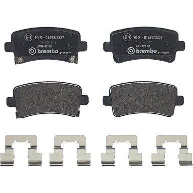 BREMBO Bremsklötze HA P 59 059 BREMBO Bremsklötze HA P 59 059