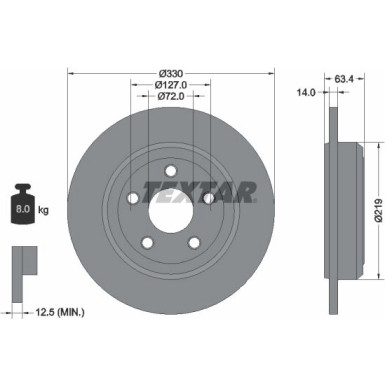 Bremsscheibe Jeep T. Grand Cherokee 10 92274703