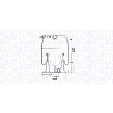 Luftfeder - Federung/Dämpfung Iveco 030607020185 Luftfeder - Federung/Dämpfung Iveco 030607020185