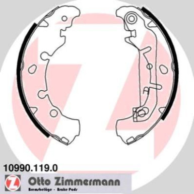 ZIMMERMANN Bremsbacken 10990.119.0
