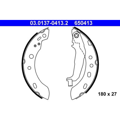 Bremsbackensatz 03.0137-0413.2 Bremsbackensatz 03.0137-0413.2