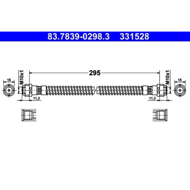 Bremsschlauch 83.7839-0298.3
