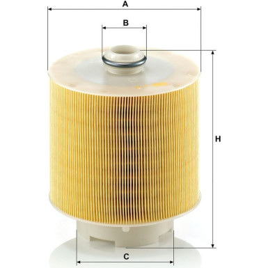 Mann & Hummel Luftfilter PKW AUDI A6 04 C 17 137/1 x