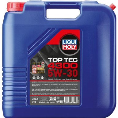 Liqui Moly Top Tec 4300 5W-30 20 l 3742 Liqui Moly Top Tec 4300 5W-30 20 l 3742